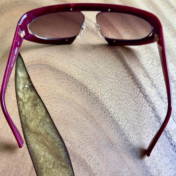 Vintage 80’s Silhouette Mask Lenses Red Marble/gold accents-M8020/V6053 Austria - Picture 3 of 12